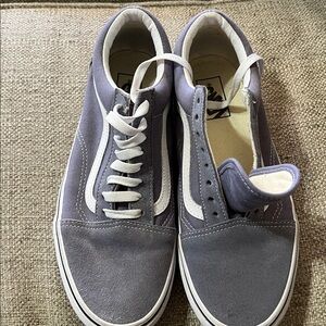Vans Classic Gray and White Sneakers